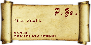Pits Zsolt névjegykártya